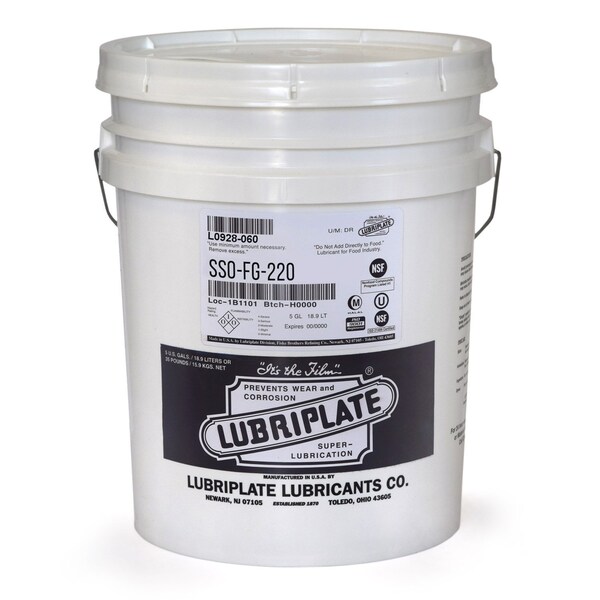 Lubriplate H-1/food grade synthetic fluid for can seamer/closers, ISO-150 SSO-FG 220, 5 GAL PAIL L0928-060 - main